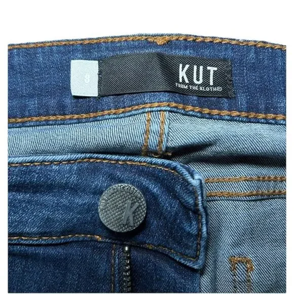 Kut From The Kloth Donna High Rise Ankle Skinny Jeans Women’s Size 8 Dark Wash - Picture 6 of 10